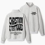 Christian & Tattooed Christian Half Zip Fleece Sweatshirt