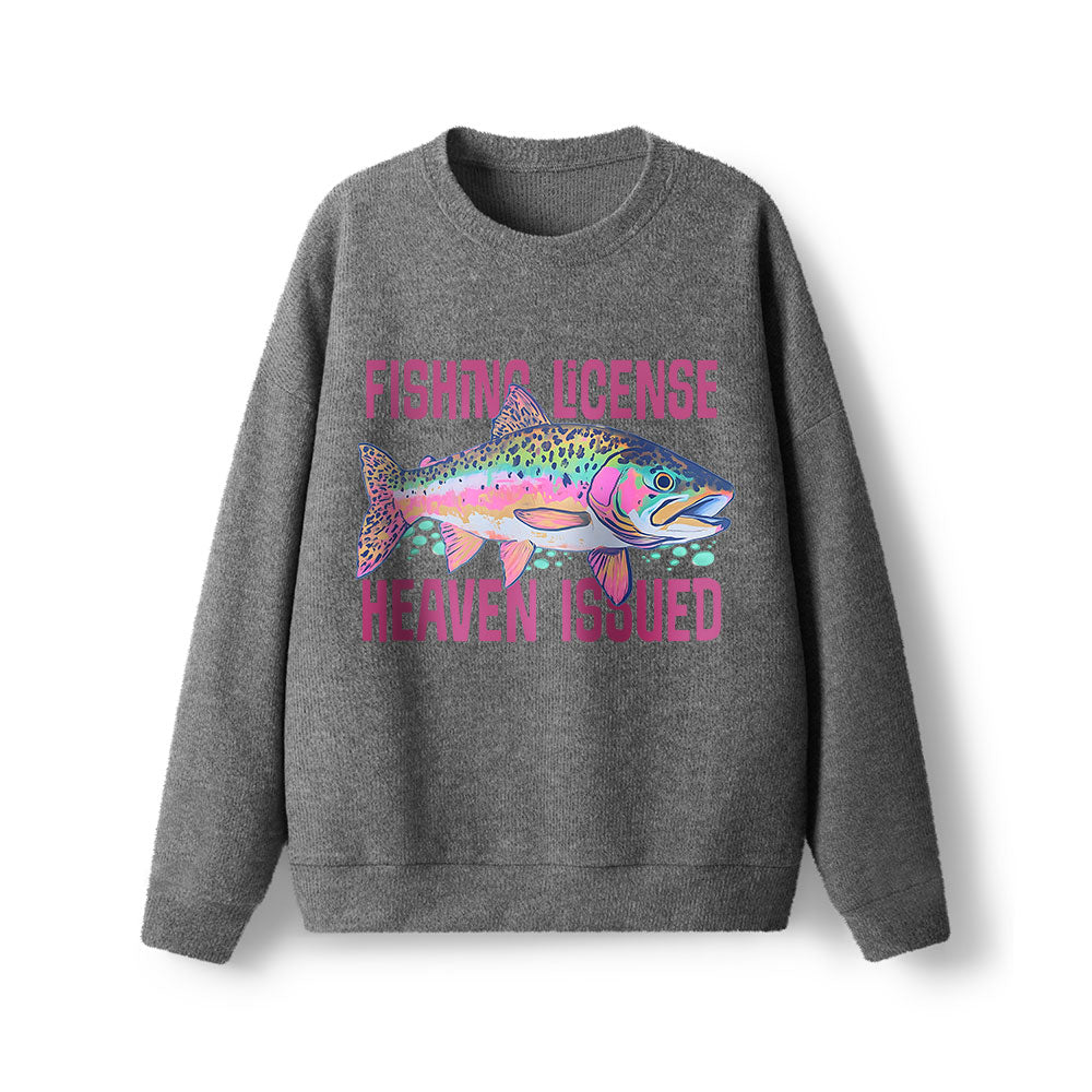 He Called Me To Fish Lightweight Sweater