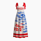 Called To Be Different Chrisitan Tie Shoulder Maxi Dress