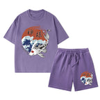 Caritas God Christian Washed T-Shirt & Shorts