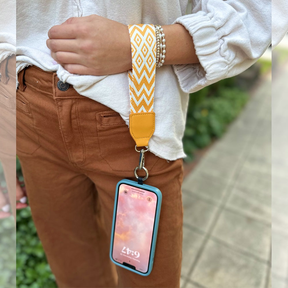 Clip & Go Strap with Pouch Chevron/Diamond Collection