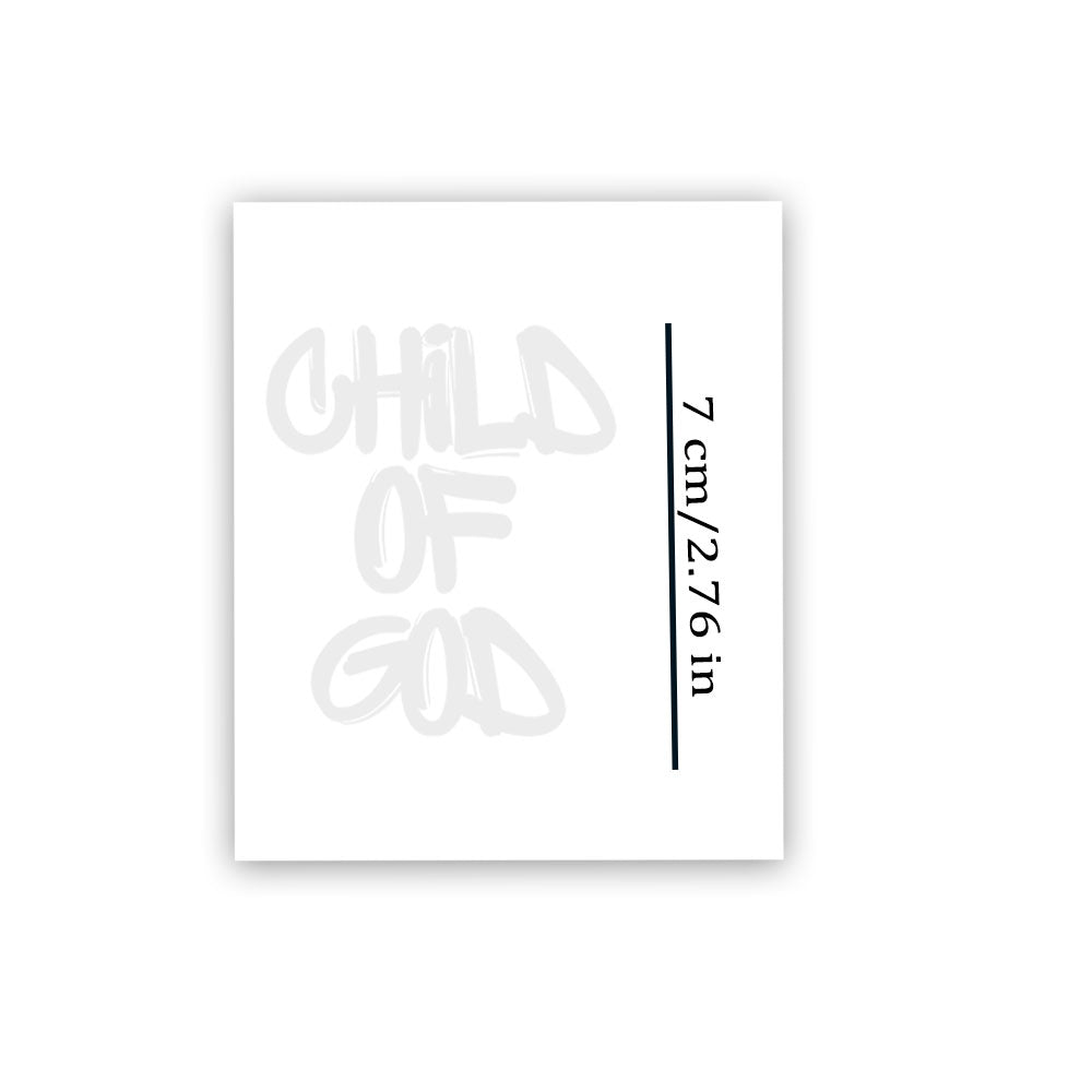 Child Of God 12pcs Christian Temporary Tattoos