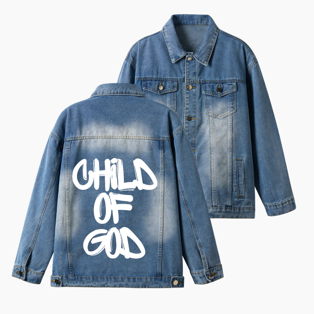 Child Of God Christian Denim Jacket
