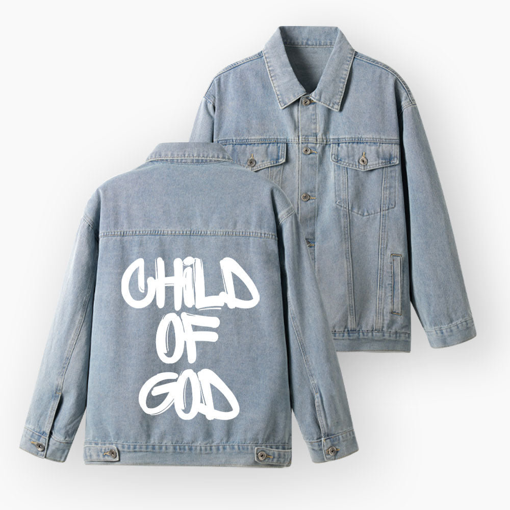 Child Of God Christian Denim Jacket