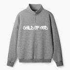Child Of God Christian Half Zip Fleece Sweatshirt