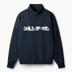 Child Of God Christian Half Zip Fleece Sweatshirt