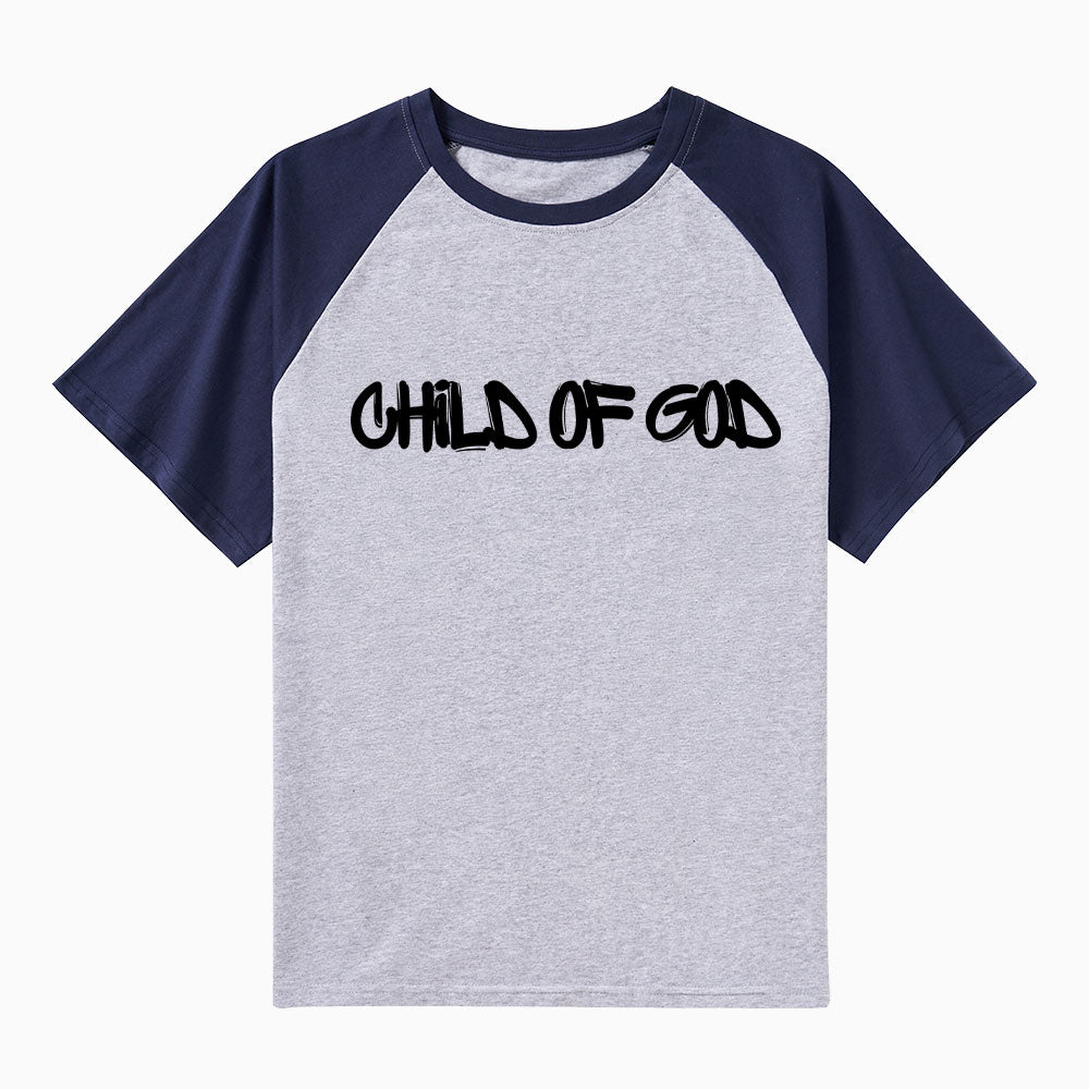 Child Of God Christian Raglan Sleeve T-Shirt