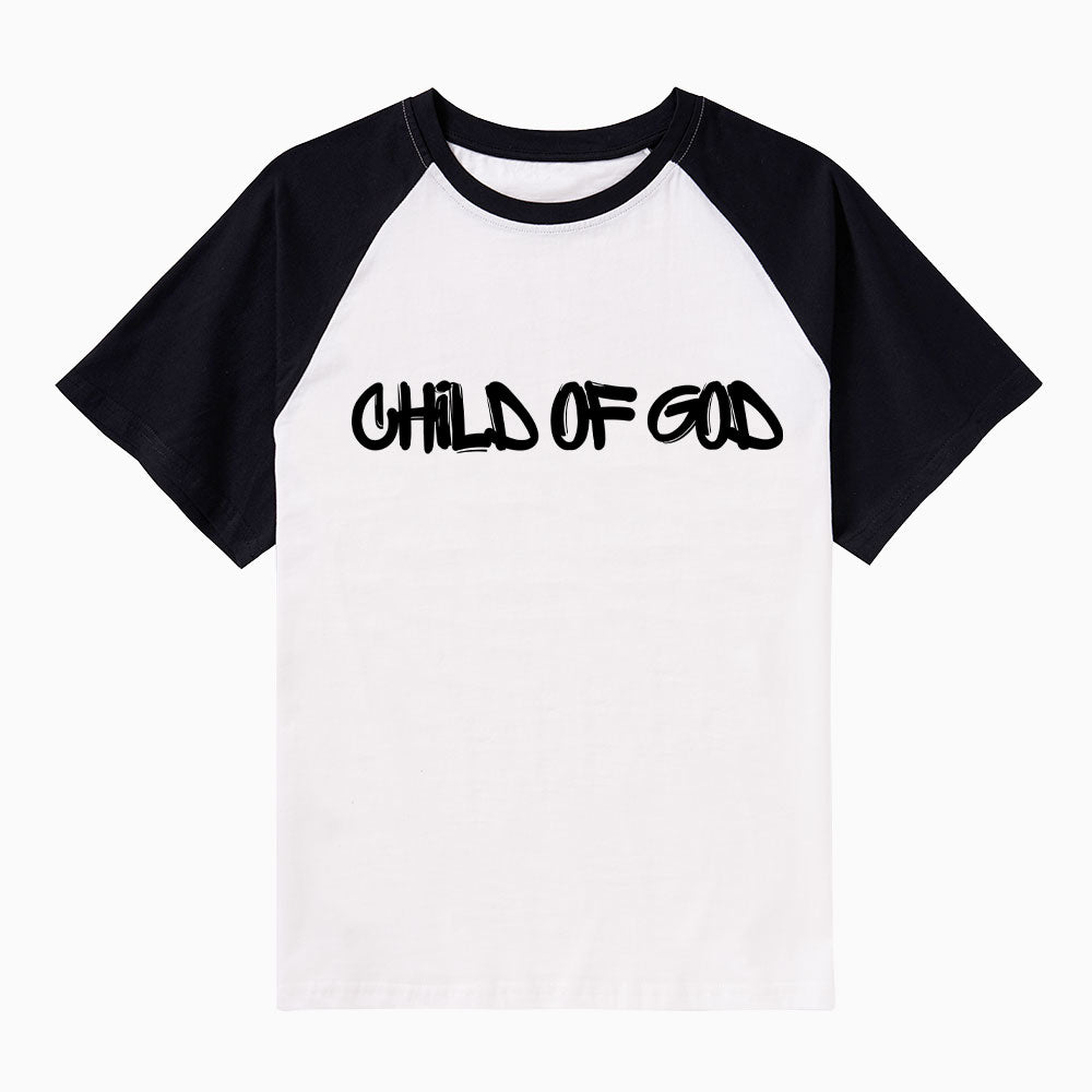 Child Of God Christian Raglan Sleeve T-Shirt