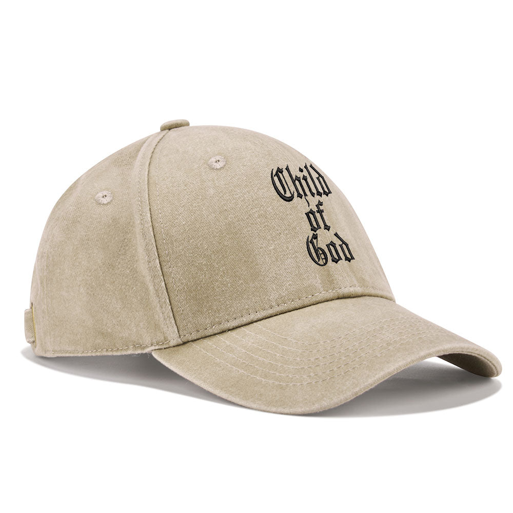 Child Of God Christian Washed Hat