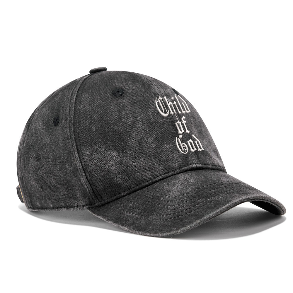 Child Of God Christian Washed Hat