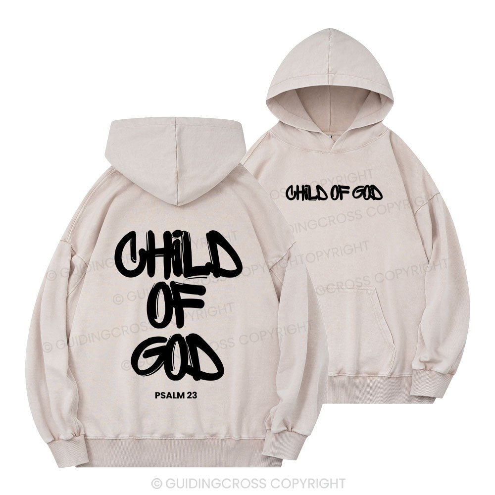 Child Of God Christian Washed Hoodie