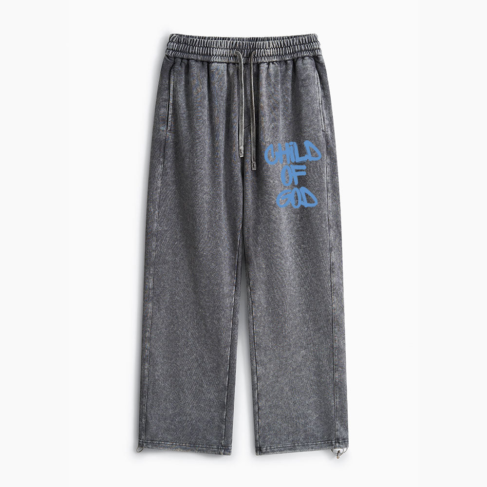 Child Of God Christian Washed Sweatpants