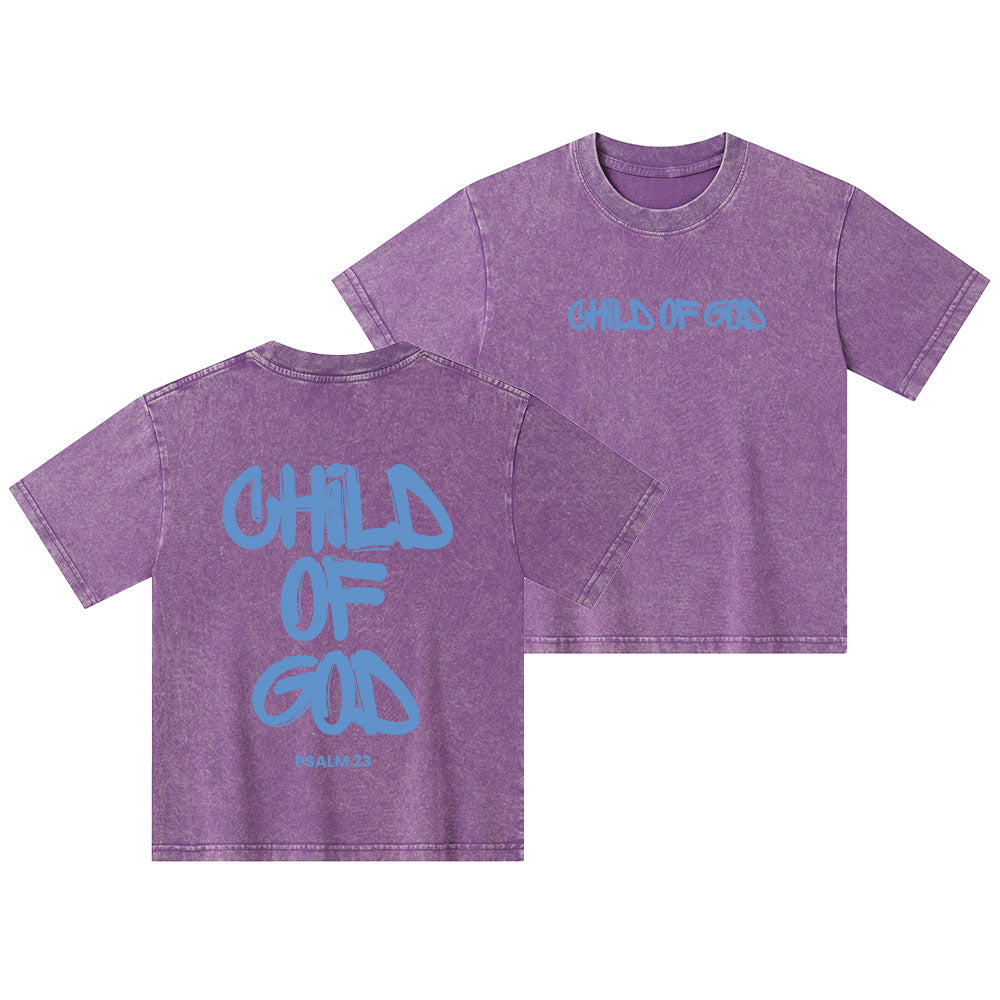 Child Of God Kid Washed T-Shirt