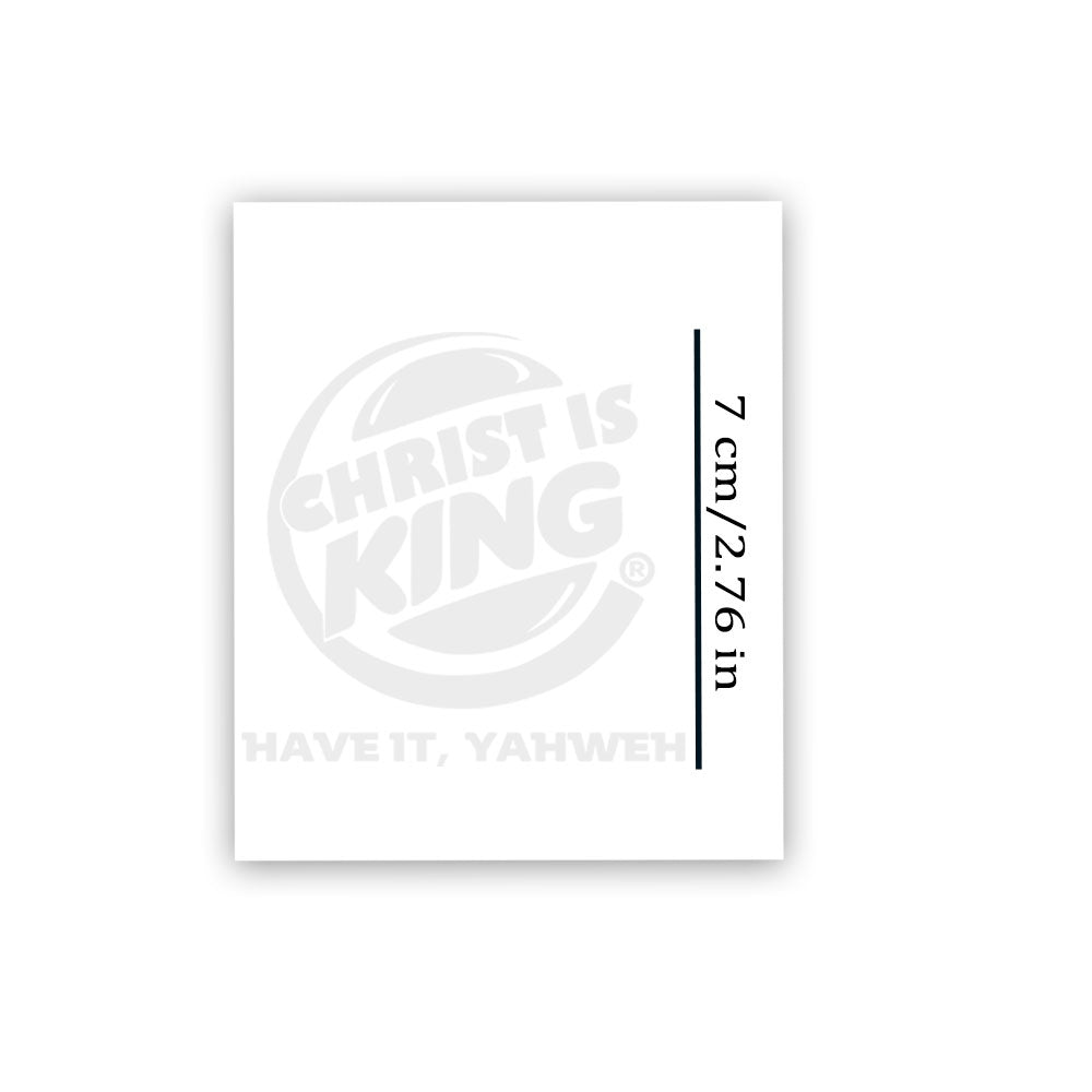 Christ Is King 12pcs Christian Temporary Tattoos