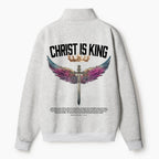 Christ Is King Christian Half Zip Fleece Sweatshirt