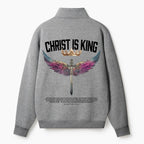 Christ Is King Christian Half Zip Fleece Sweatshirt