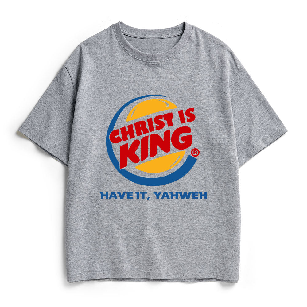 Christ Is King Christian Heavy Cotton T-Shirt