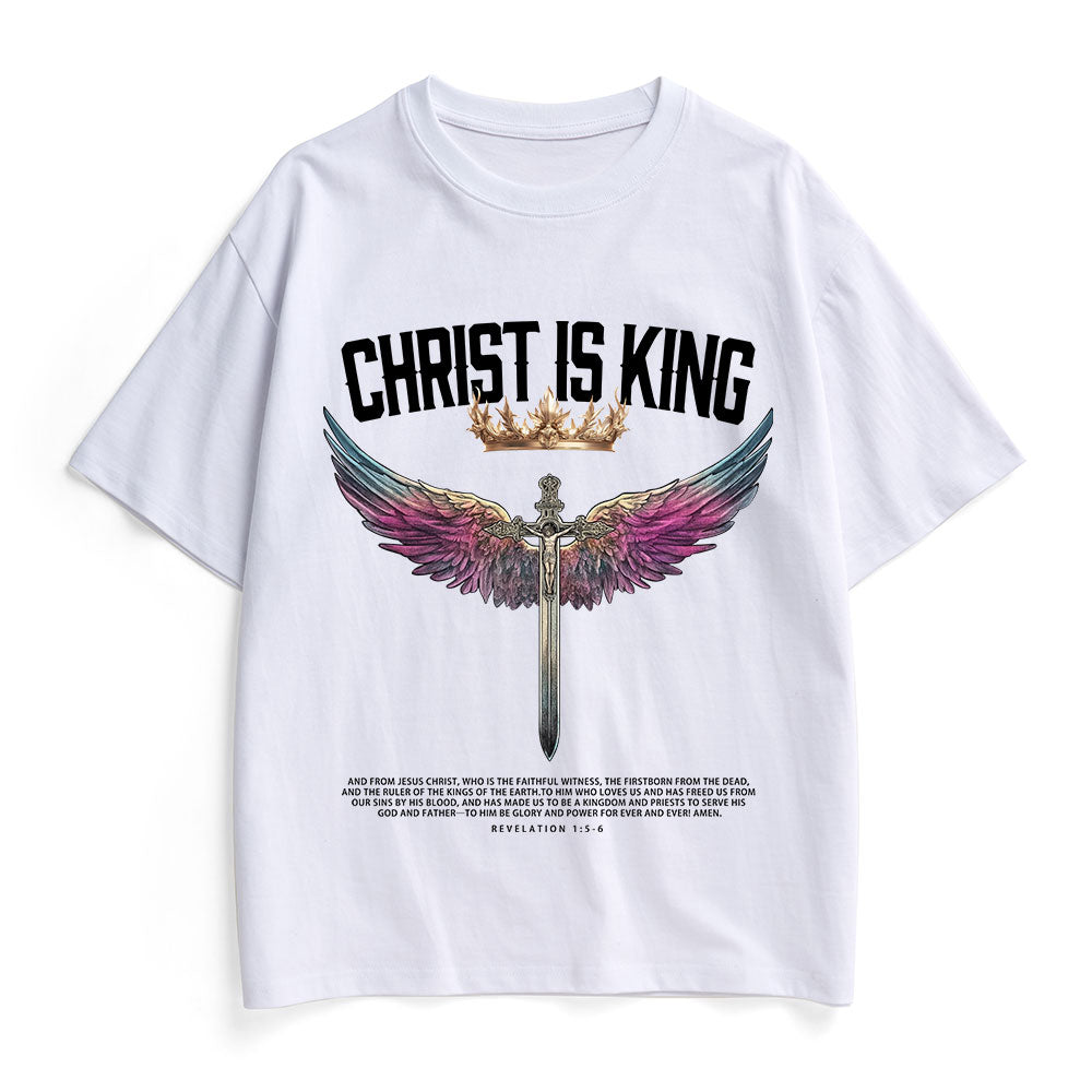 Christ Is King Christian Heavy Cotton T-Shirt