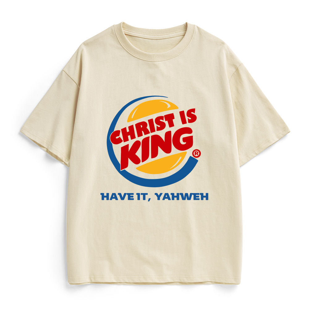 Christ Is King Christian Heavy Cotton T-Shirt