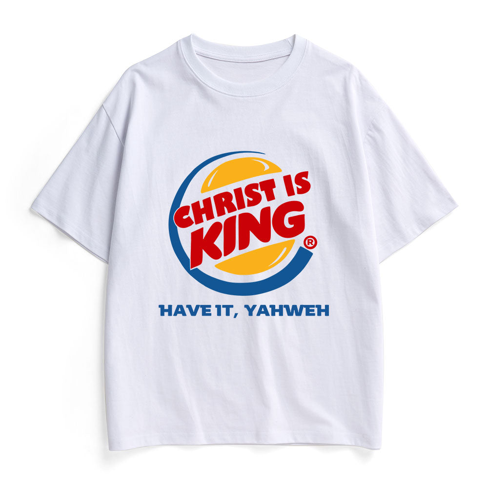 Christ Is King Christian Heavy Cotton T-Shirt