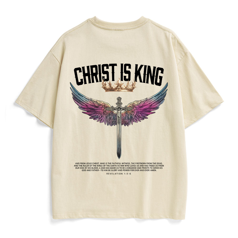 Christ Is King Christian Heavy Cotton T-Shirt