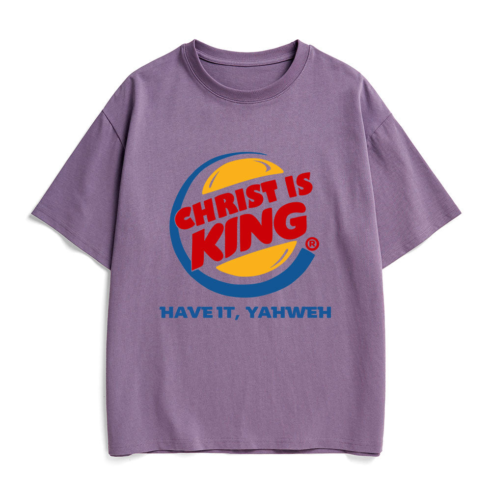 Christ Is King Christian Heavy Cotton T-Shirt