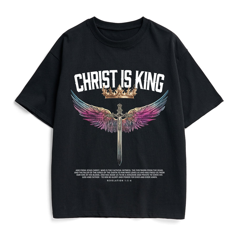 Christ Is King Christian Heavy Cotton T-Shirt