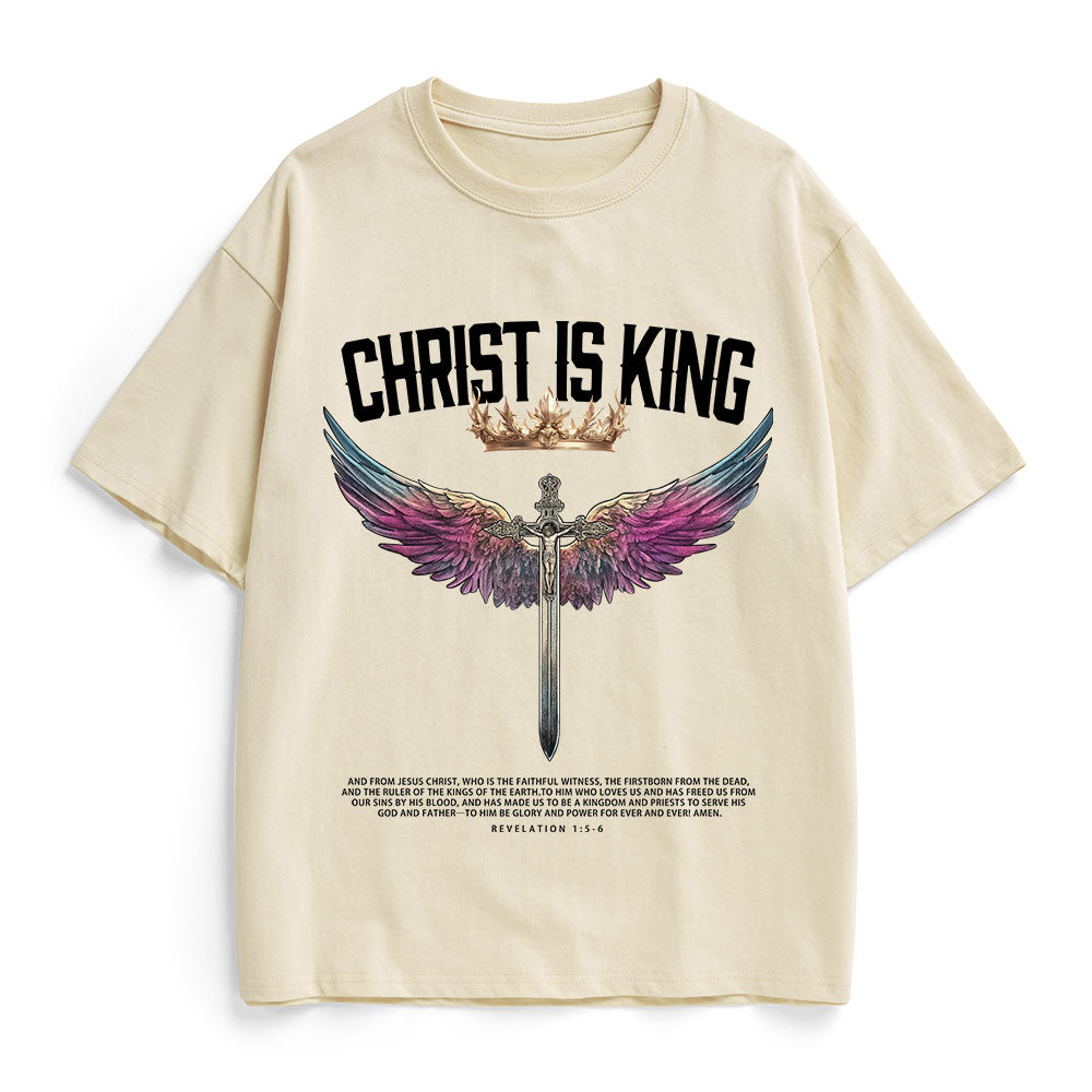 Christ Is King Christian Heavy Cotton T-Shirt