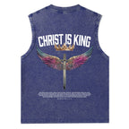 Christ Is King Christian Washed Tank Top