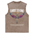 Christ Is King Christian Washed Tank Top