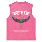 Christ Is King Christian Washed Tank Top