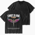 Christ Is King Christian Washed V-Neck T-Shirt