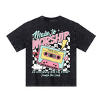 Made To Worship Christian Kid Washed T-Shirt