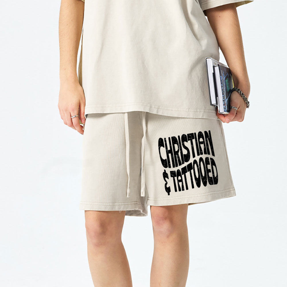 Christian Tattooed Christian Washed Shorts