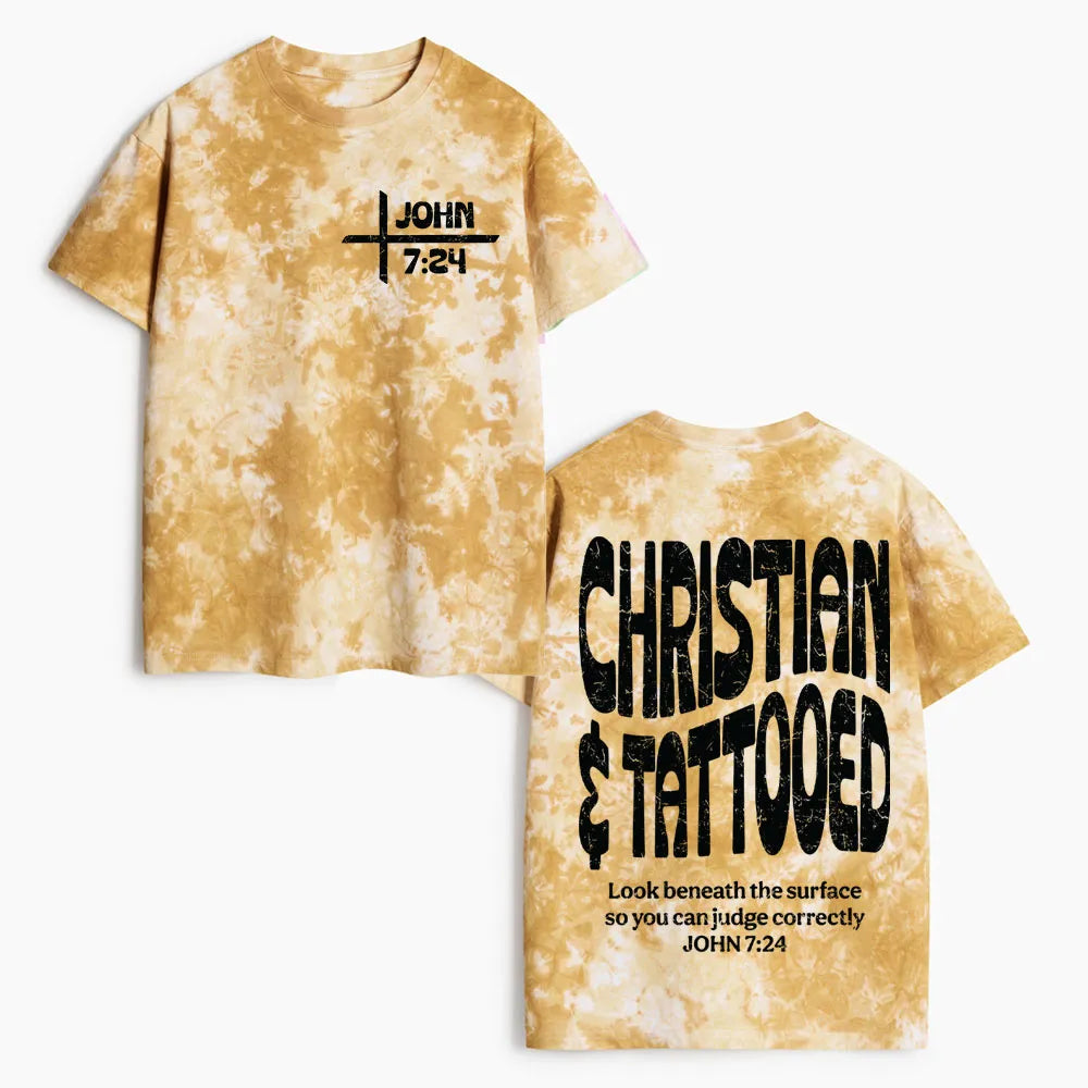 Christian & Tattooed Heavy Cotton Tie Dye T-Shirt