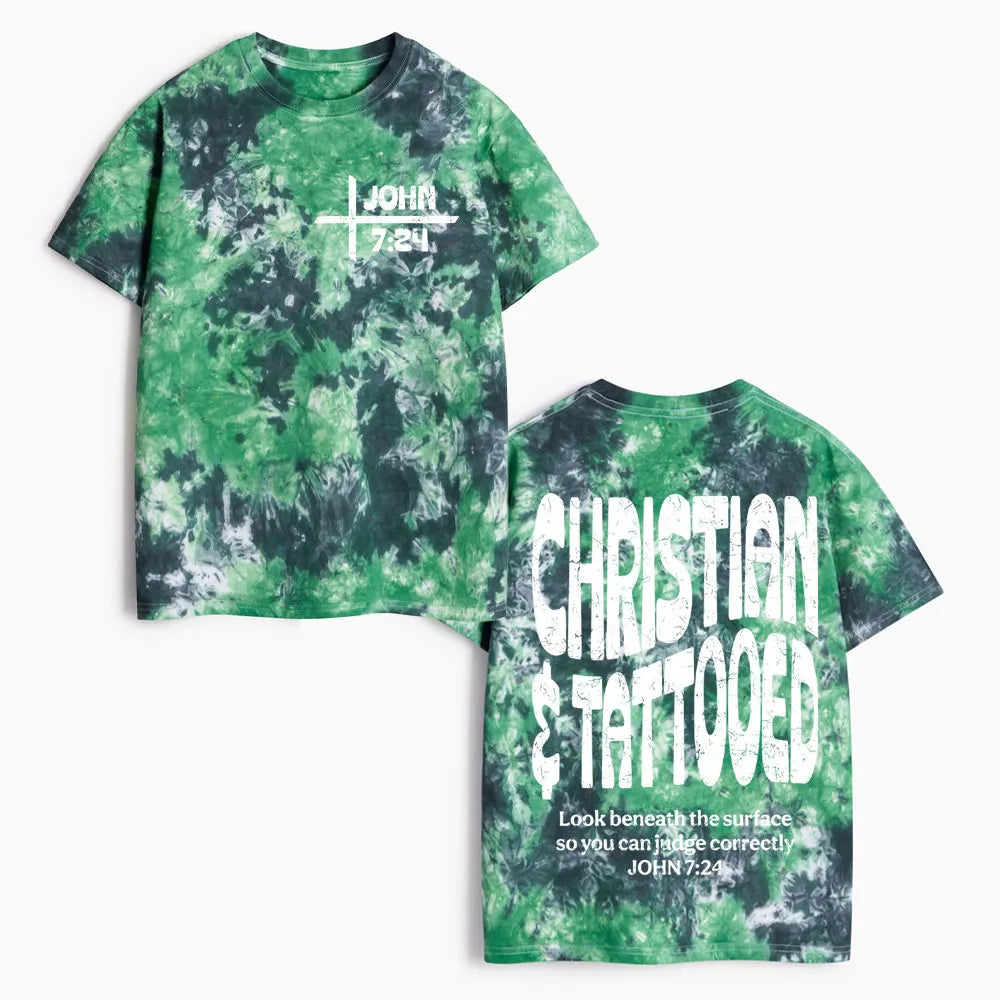 Christian & Tattooed Heavy Cotton Tie Dye T-Shirt
