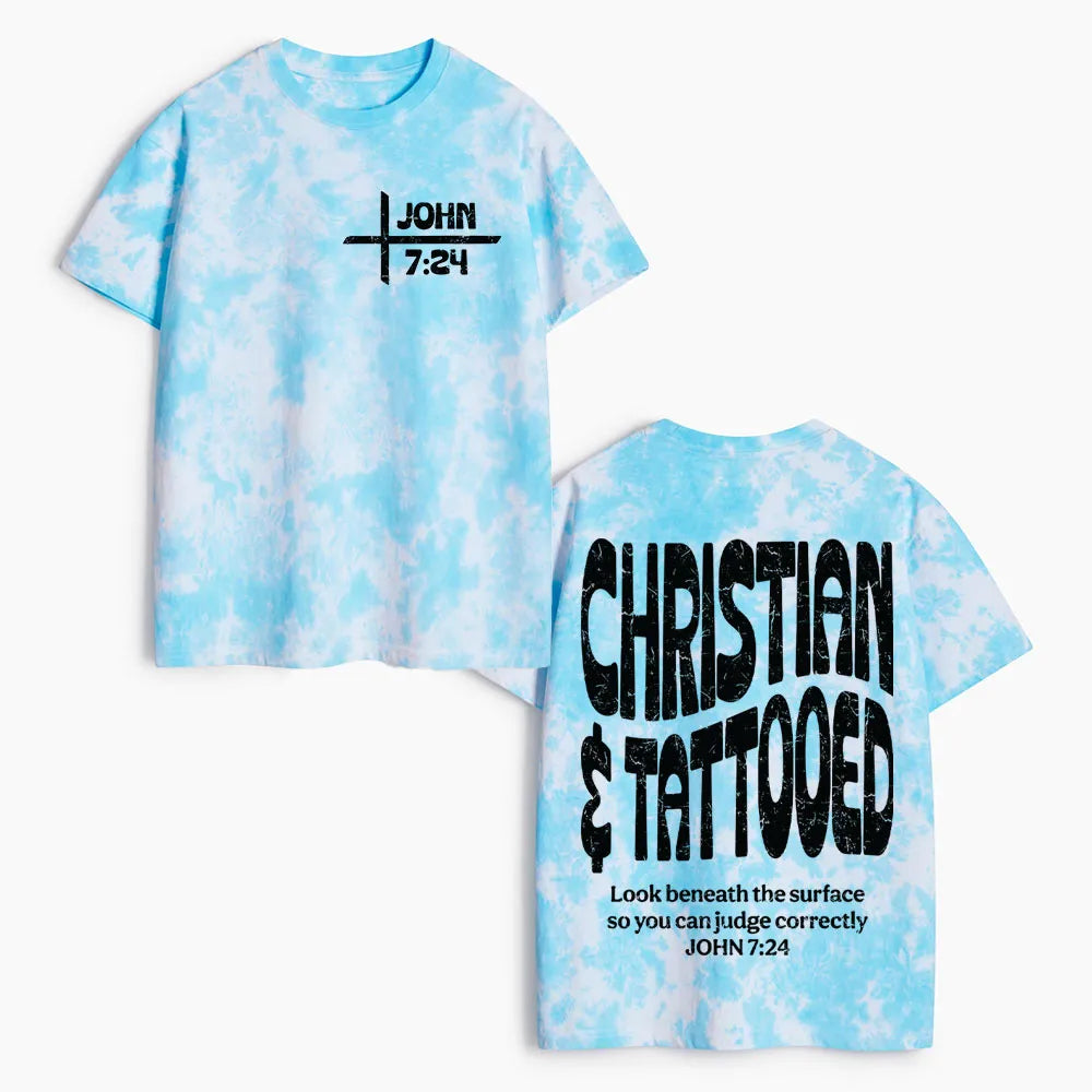 Christian & Tattooed Heavy Cotton Tie Dye T-Shirt