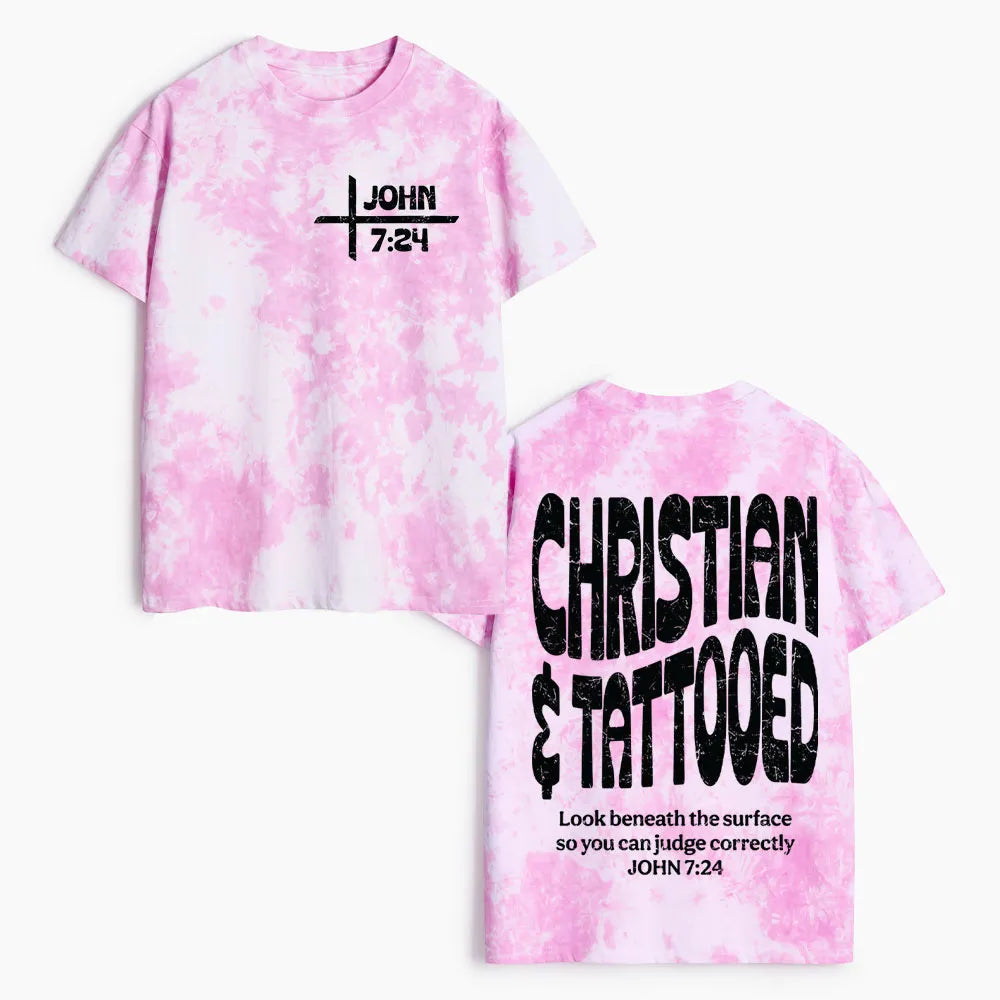 Christian & Tattooed Heavy Cotton Tie Dye T-Shirt