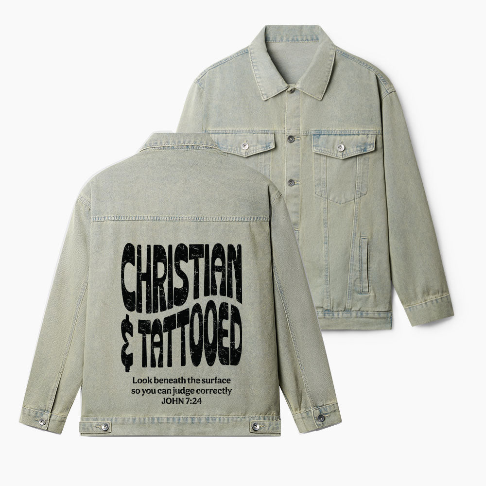 Christian & Tattooed Christian Denim Jacket