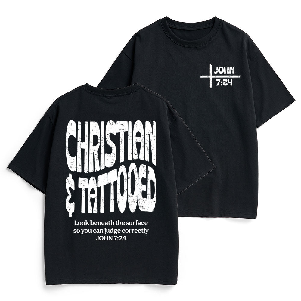 Christian & Tattooed Christian Heavy Cotton T-Shirt