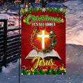 Christmas It¡¯s All About Jesus Christian Flag