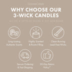 Coconut & Sandalwood Aromatherapy 3-Wick Candle