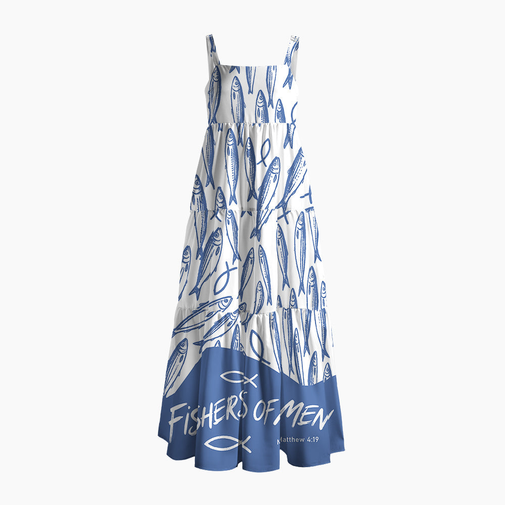 Come With Me I Will Make You Fishers Of Men Christian Maxi Dress