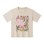 Consider How The Wildflowers Grow Christian Kid Washed T-Shirt