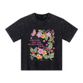 Consider How The Wildflowers Grow Christian Kid Washed T-Shirt