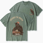 Consider The Ravens Christian Washed V-Neck T-Shirt