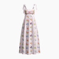 Consider The Wildflowers Chrisitan Tie Shoulder Maxi Dress