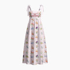 Consider The Wildflowers Chrisitan Tie Shoulder Maxi Dress
