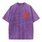 Cool People  Love Jesus Christian Puff Printed Washed T-Shirt