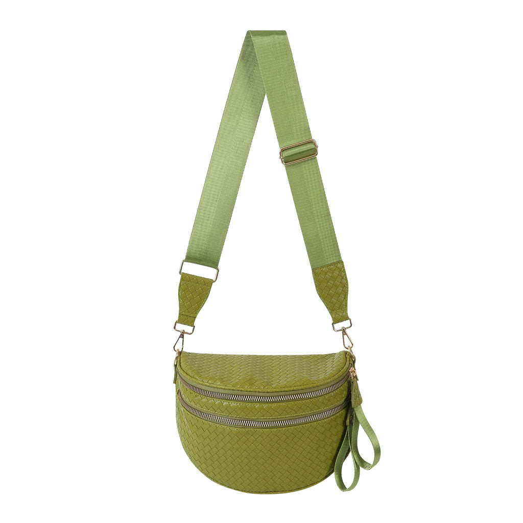 GoFree - Woven Leather Bum Bag